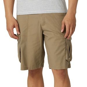 Lee Men's West Cargo Shorts Relaxed Fit 11” Inseam - Size 29 - Brown/Khaki NWT